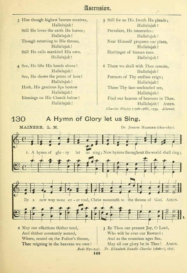 School and Parish Hymnal: with tunes page 144