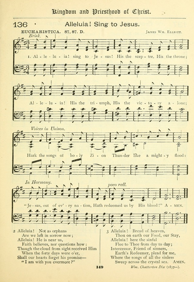 School and Parish Hymnal: with tunes page 150