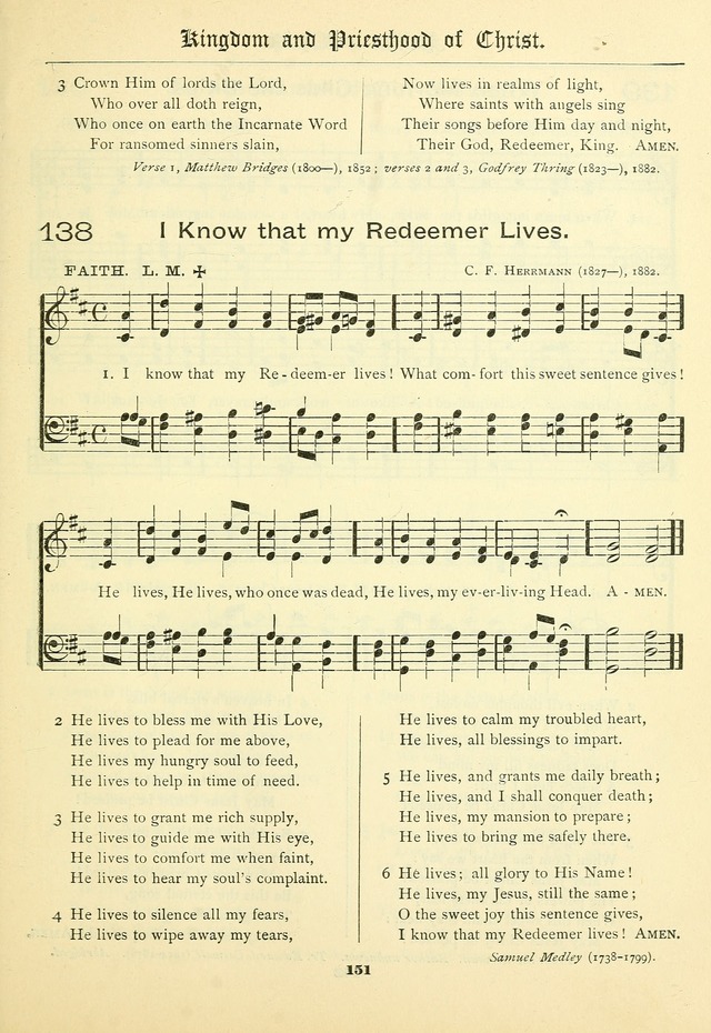 School and Parish Hymnal: with tunes page 152