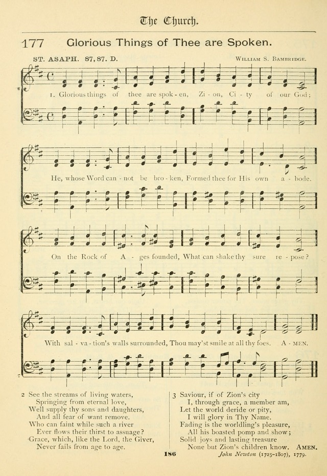 School and Parish Hymnal: with tunes page 187