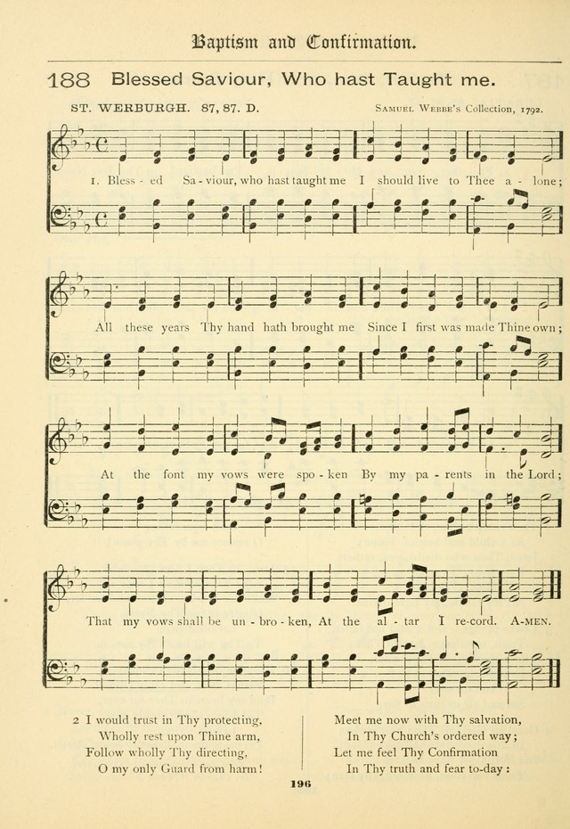 School and Parish Hymnal: with tunes page 197