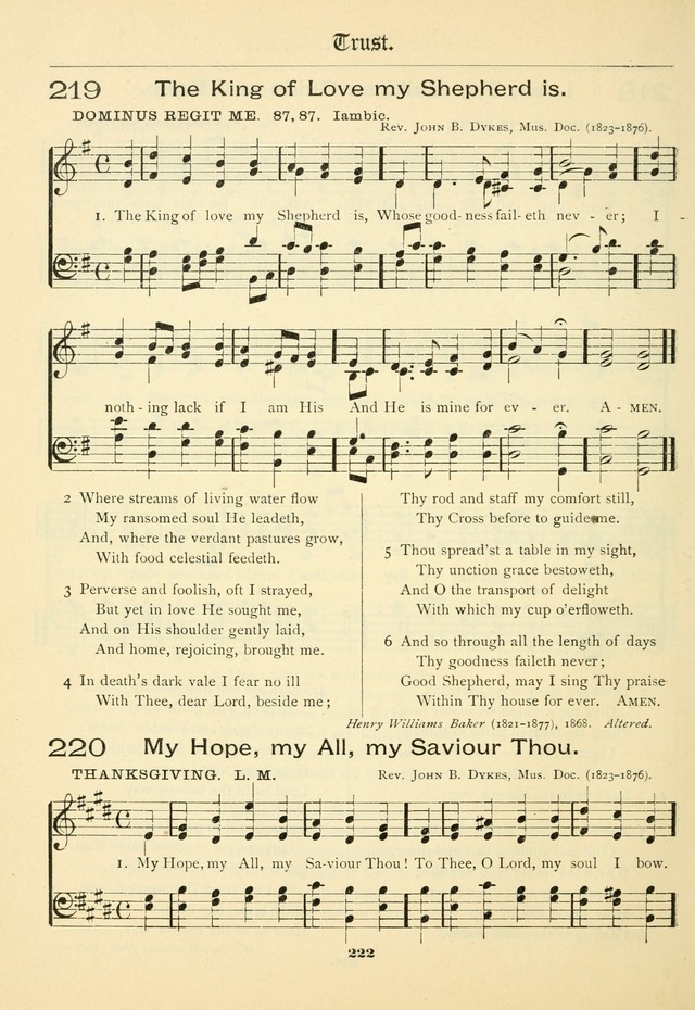 School and Parish Hymnal: with tunes page 223
