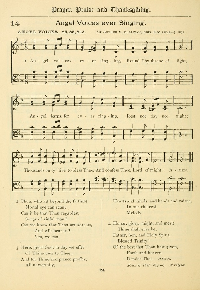 School and Parish Hymnal: with tunes page 25
