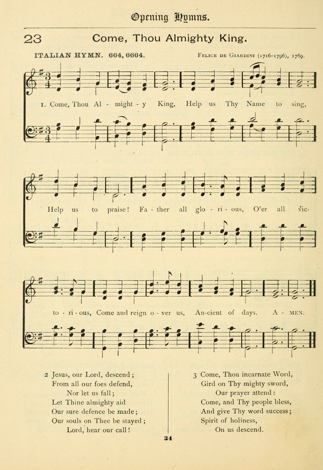 School and Parish Hymnal: with tunes page 35