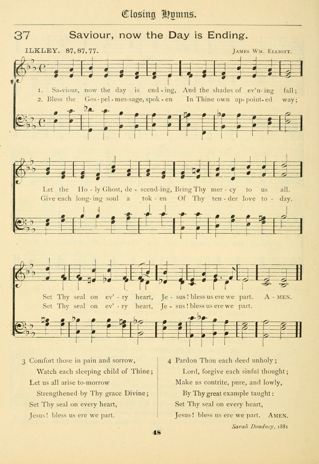 School and Parish Hymnal: with tunes page 49