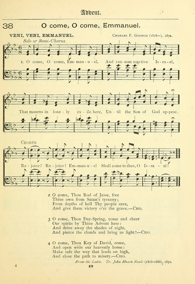 School and Parish Hymnal: with tunes page 50