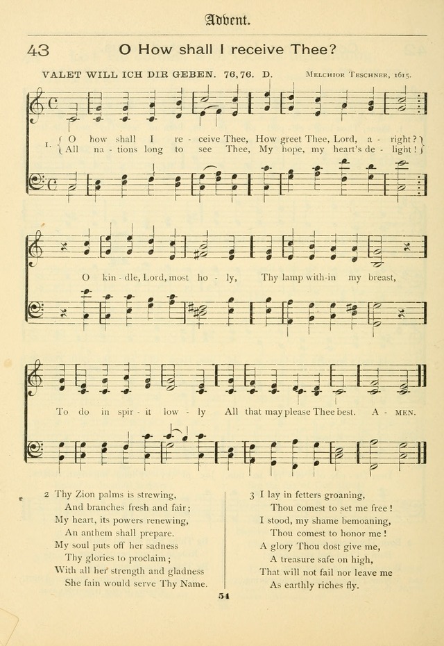 School and Parish Hymnal: with tunes page 55
