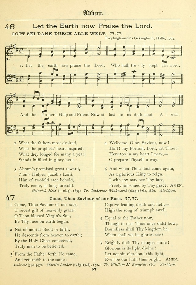 School and Parish Hymnal: with tunes page 58