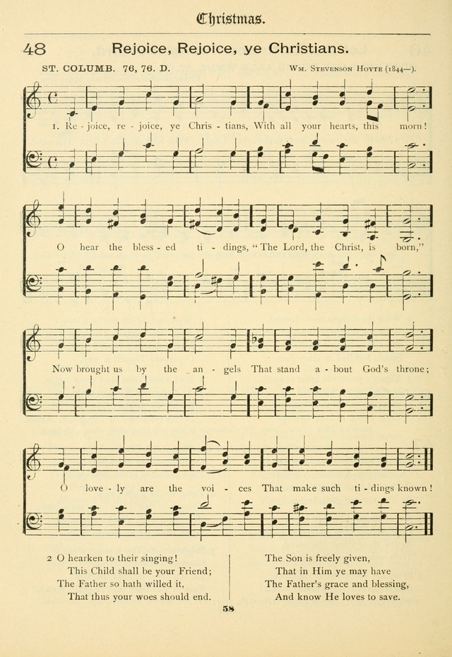 School and Parish Hymnal: with tunes page 59