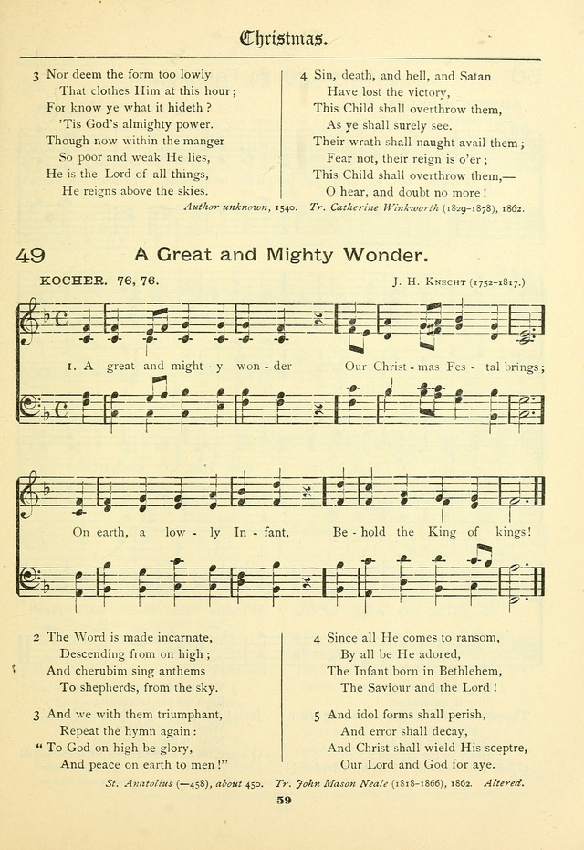 School and Parish Hymnal: with tunes page 60