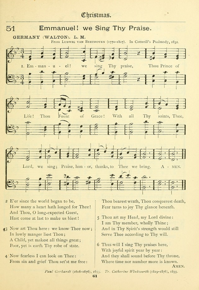 School and Parish Hymnal: with tunes page 62