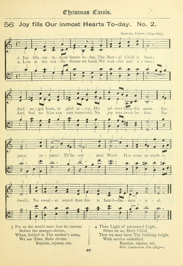 School and Parish Hymnal: with tunes page 68