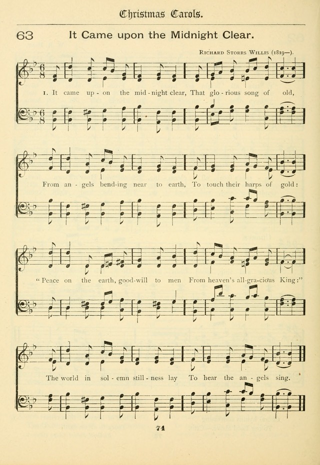 School and Parish Hymnal: with tunes page 75