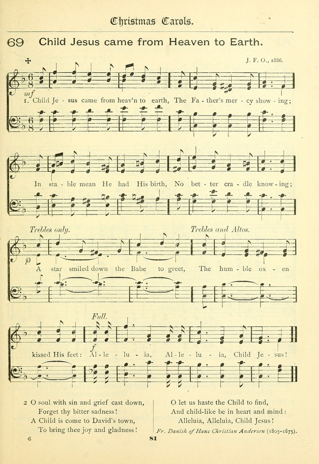School and Parish Hymnal: with tunes page 82