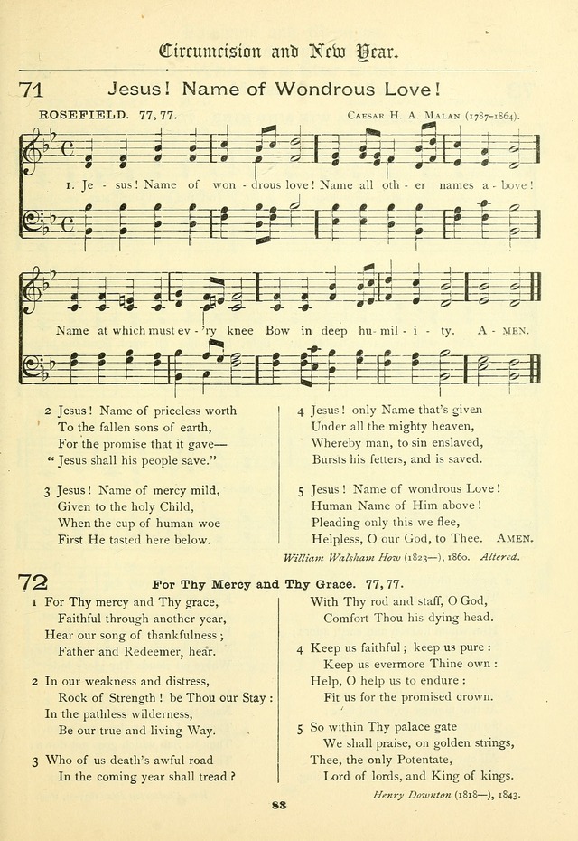School and Parish Hymnal: with tunes page 84