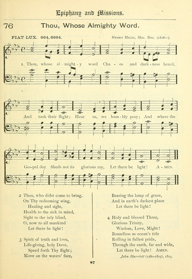 School and Parish Hymnal: with tunes page 88