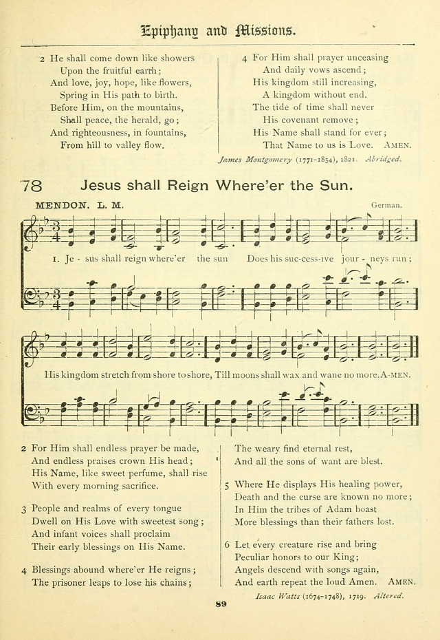 School and Parish Hymnal: with tunes page 90