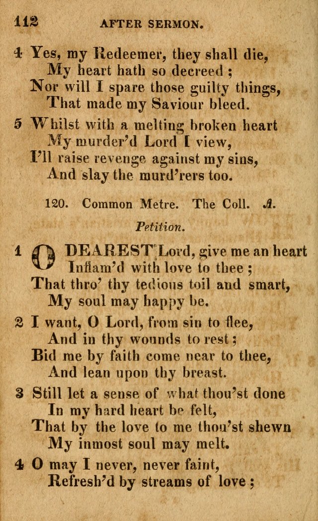 A Selection of Psalms and Hymns: done under the appointment of the Philadelphian Association (4th ed.) page 112