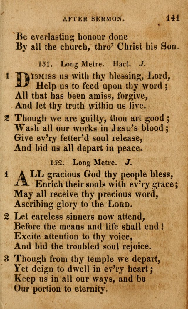 A Selection of Psalms and Hymns: done under the appointment of the Philadelphian Association (4th ed.) page 141