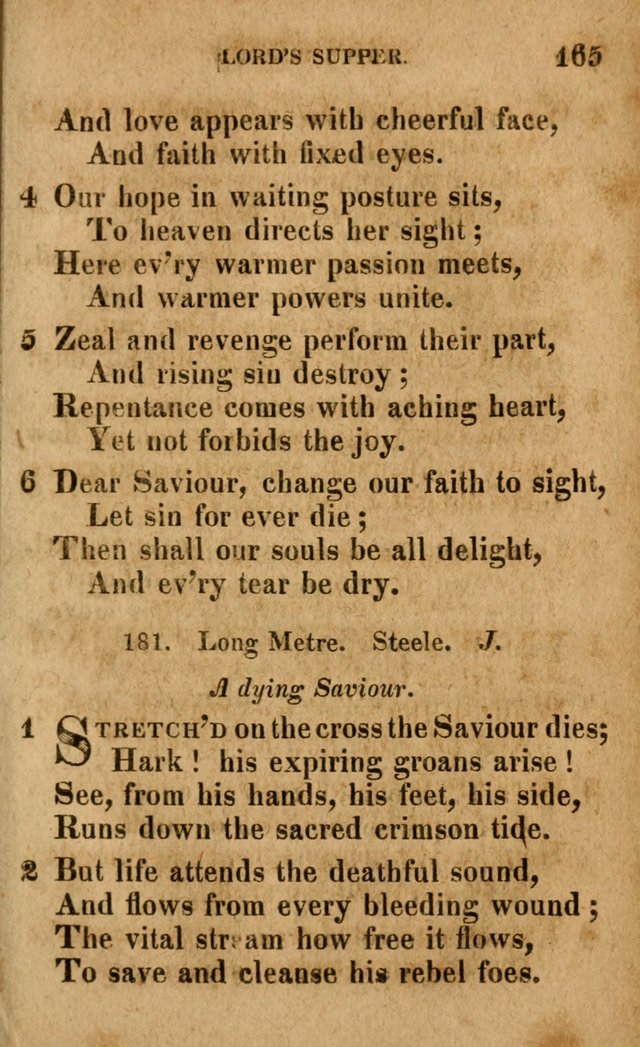 A Selection of Psalms and Hymns: done under the appointment of the Philadelphian Association (4th ed.) page 165