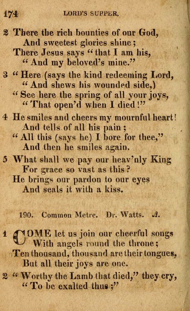 A Selection of Psalms and Hymns: done under the appointment of the Philadelphian Association (4th ed.) page 174
