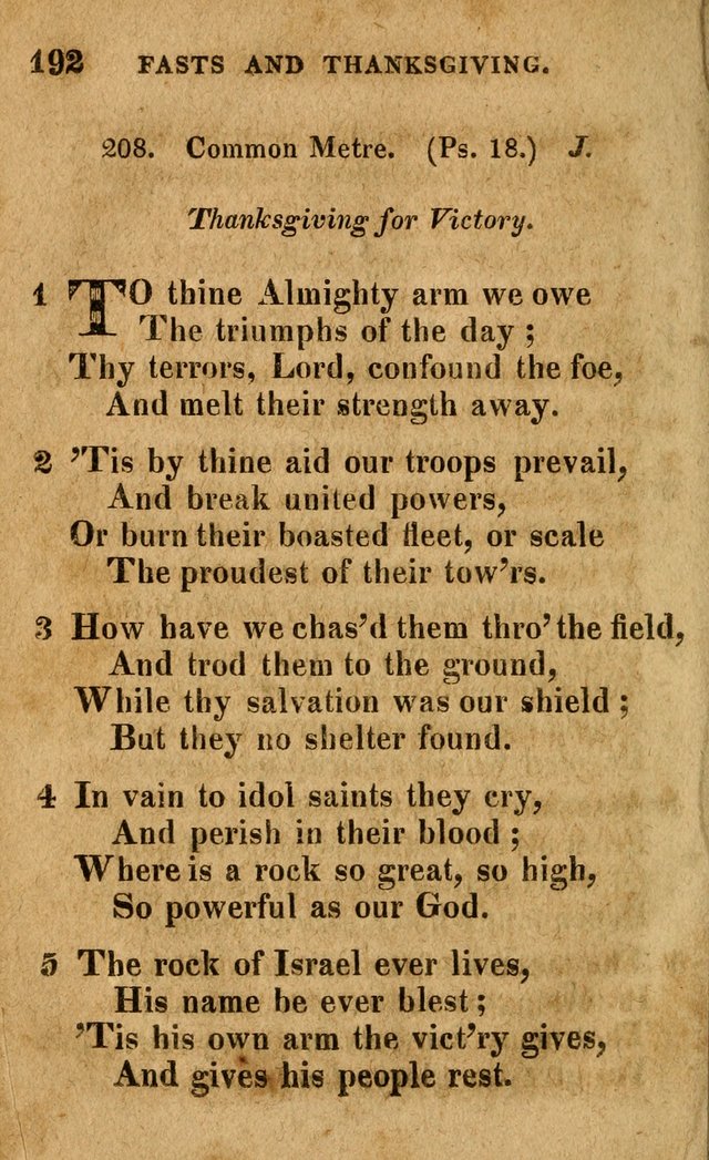 A Selection of Psalms and Hymns: done under the appointment of the Philadelphian Association (4th ed.) page 192