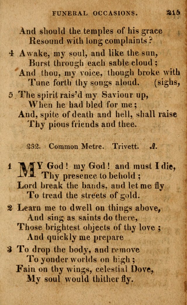 A Selection of Psalms and Hymns: done under the appointment of the Philadelphian Association (4th ed.) page 215