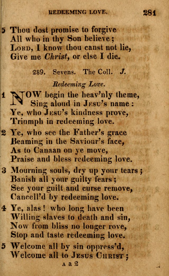 A Selection of Psalms and Hymns: done under the appointment of the Philadelphian Association (4th ed.) page 281