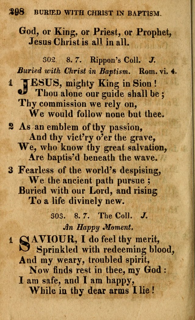 A Selection of Psalms and Hymns: done under the appointment of the Philadelphian Association (4th ed.) page 298