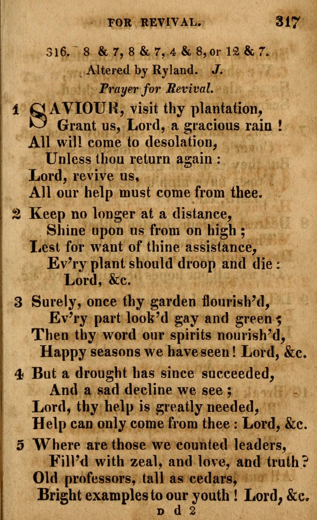 A Selection of Psalms and Hymns: done under the appointment of the Philadelphian Association (4th ed.) page 317