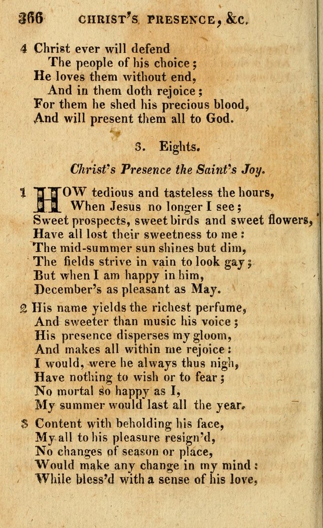 A Selection of Psalms and Hymns: done under the appointment of the Philadelphian Association (4th ed.) page 366
