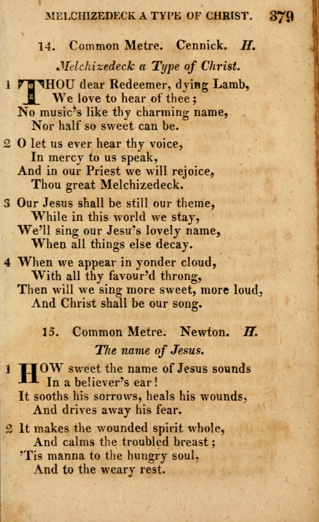 A Selection of Psalms and Hymns: done under the appointment of the Philadelphian Association (4th ed.) page 379