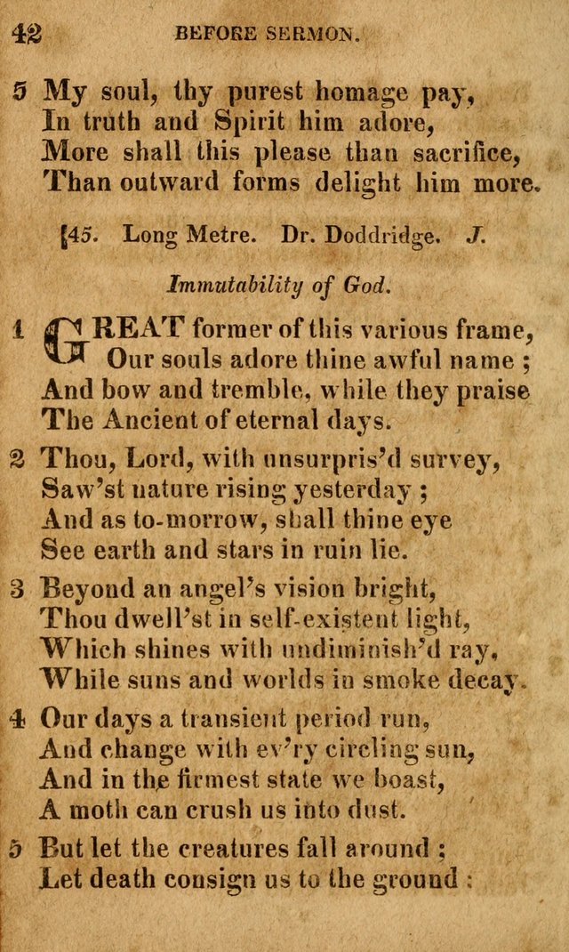 A Selection of Psalms and Hymns: done under the appointment of the Philadelphian Association (4th ed.) page 42