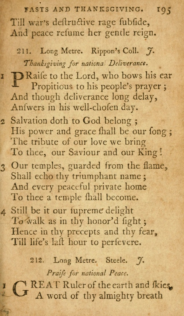 A Selection of Psalms and Hymns: done under appointment of the Philadelphian Association (2nd ed) page 225
