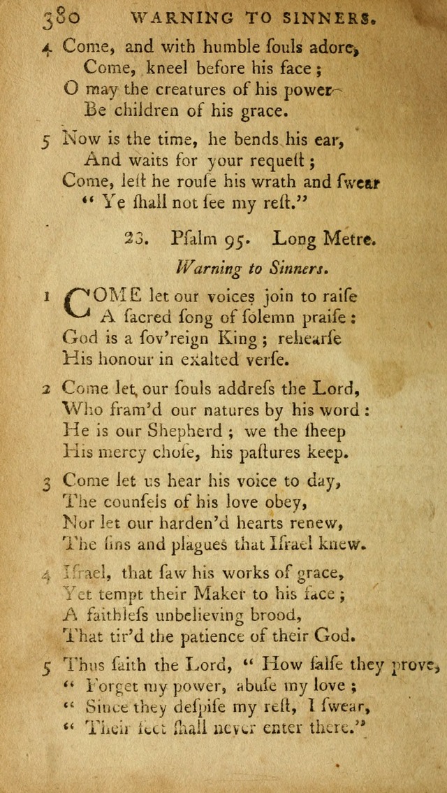 A Selection of Psalms and Hymns: done under appointment of the Philadelphian Association (2nd ed) page 396