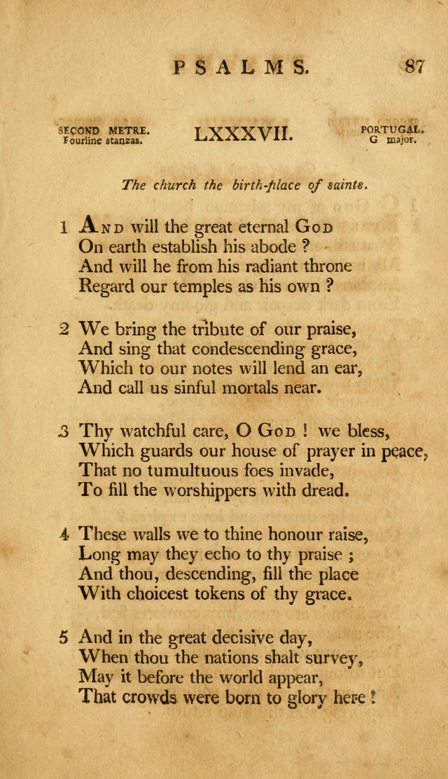 A Selection of Psalms and Hymns, Embracing all the Varieties of Subjects page 89