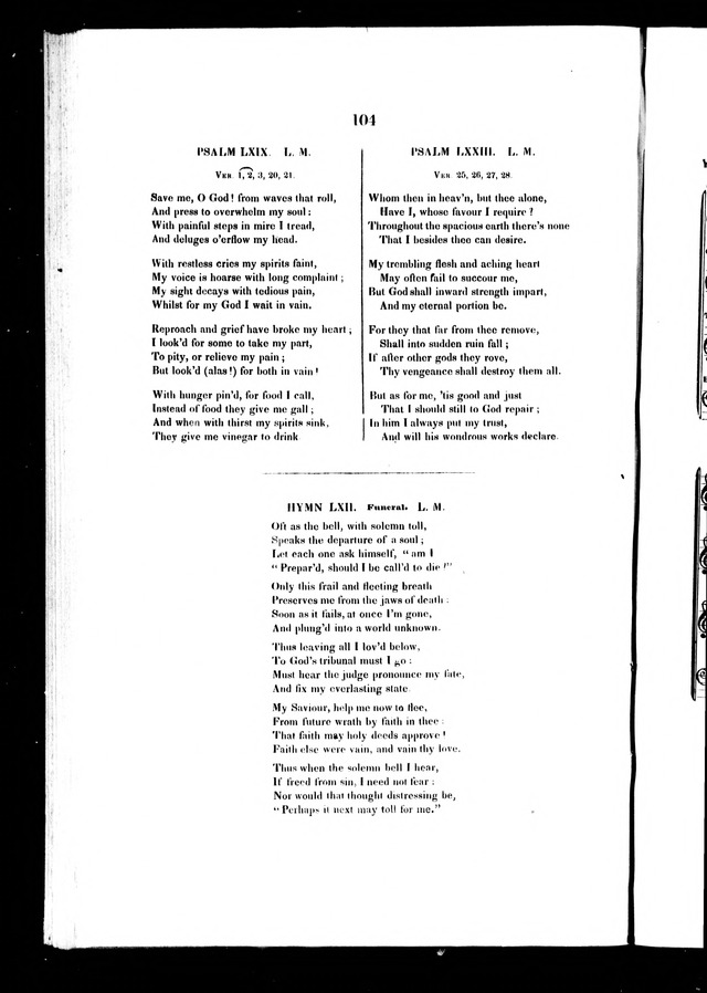 A Selection of Psalms and Hymns: for every Sunday and principle festival throughout the year for the use of congregations in the Diocess of Quebec page 103