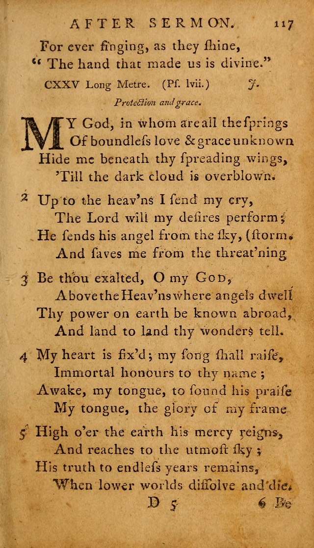 A Selection of Psalms and Hymns: done under the appointment of  the Philadelphian Association page 117