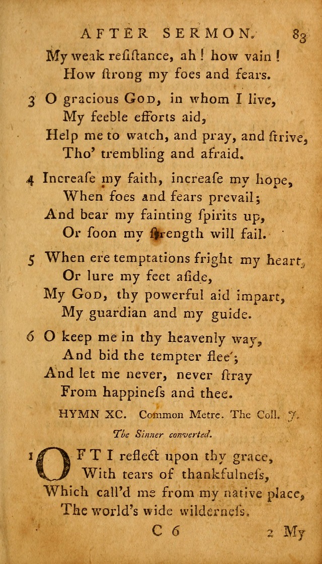 A Selection of Psalms and Hymns: done under the appointment of  the Philadelphian Association page 83