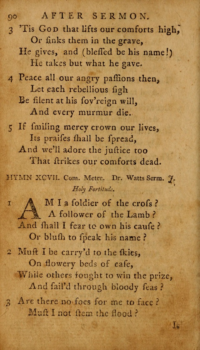 A Selection of Psalms and Hymns: done under the appointment of  the Philadelphian Association page 90