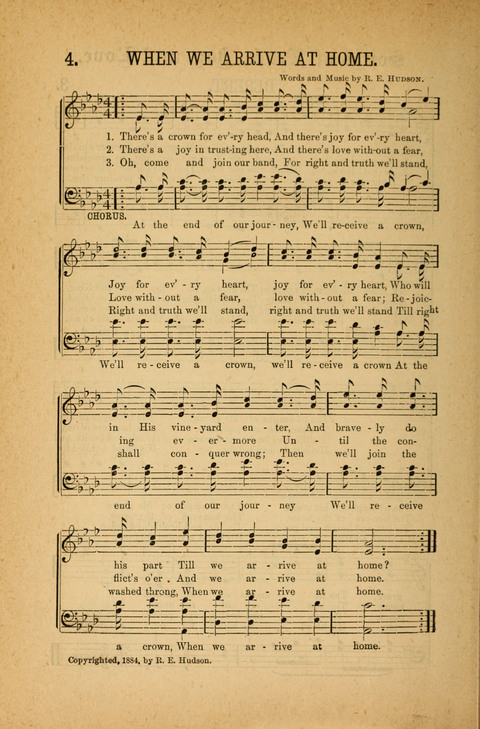 Songs of Peace, Love and Joy: for Sabbath Schools and Gospel Meetings page 4