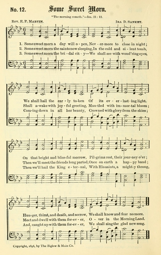 Sacred Songs No. 1: compiled and arranged for use in gospel meetings, Sunday schools, prayer meetings and other religious services page 12