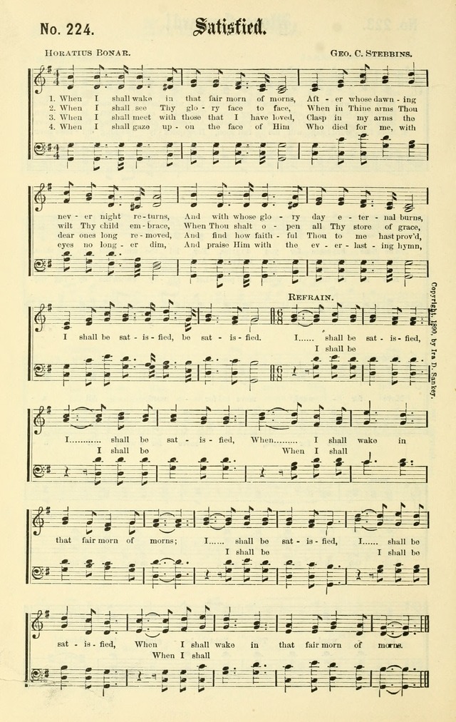 Sacred Songs No. 1: compiled and arranged for use in gospel meetings, Sunday schools, prayer meetings and other religious services page 198