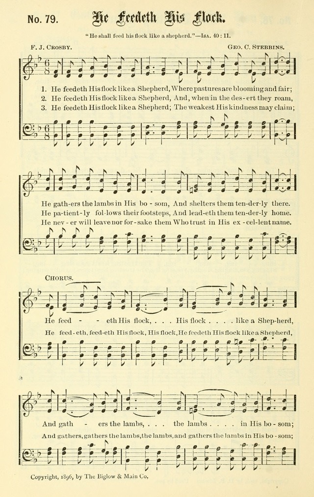Sacred Songs No. 1: compiled and arranged for use in gospel meetings, Sunday schools, prayer meetings and other religious services page 80