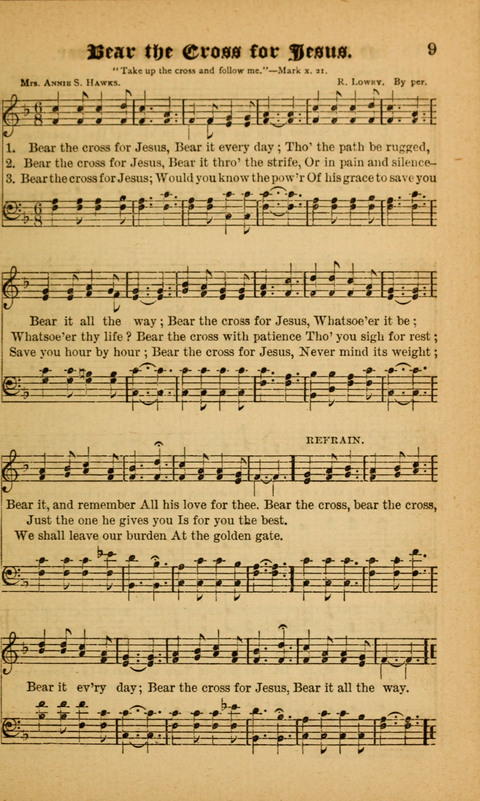 Sunlit Songs: for use in meetings for Christian worship or work page 9