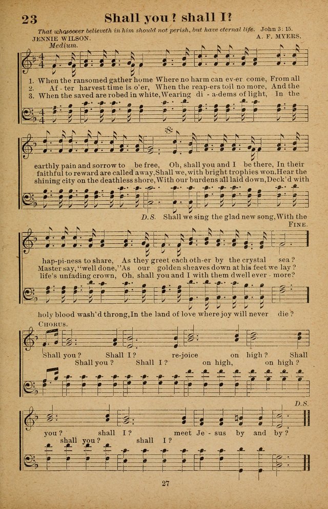The Seed Sower: a collection of songs for Sunday schools and gospel meetings page 27