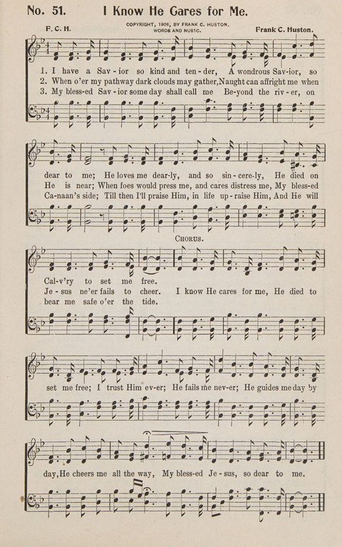 Service in Song: The cream of all the best songs, of all the best writers, together with Orders of Service for the Sunday School page 51