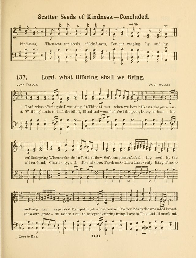 Select Songs No. 2: for the singing service in the prayer meeting; Sunday school; Christian Endeavor meetings page 103