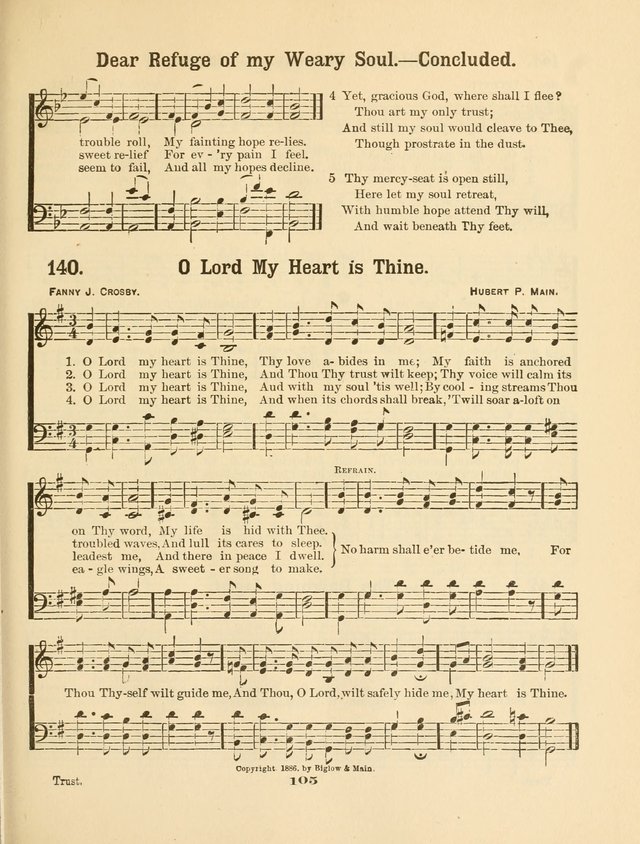 Select Songs No. 2: for the singing service in the prayer meeting; Sunday school; Christian Endeavor meetings page 105