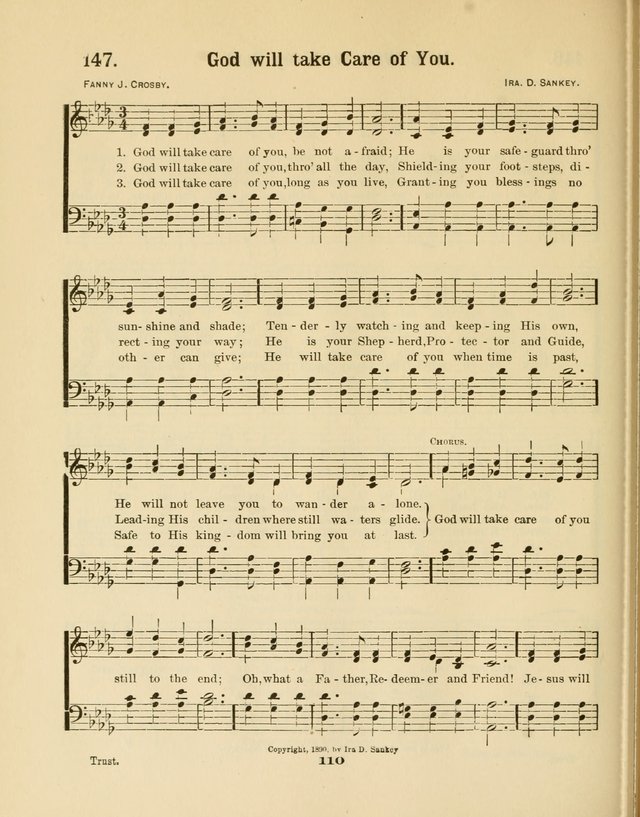 Select Songs No. 2: for the singing service in the prayer meeting; Sunday school; Christian Endeavor meetings page 110